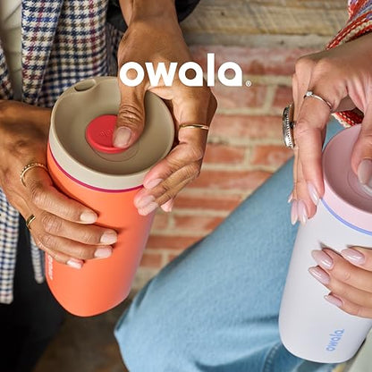 Owala SmoothSip Slider Insulated Stainless Steel Coffee Tumbler, view 6