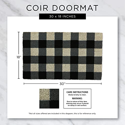 Indoor/Outdoor Natural Coir Fiber Spring/Summer Doormat, 17x29, Top of The Mornin' to Yah!