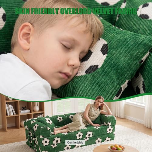 79" Convertible Sofa Bed, 6-in-1 Futon Sofa Boneless Couch in a Box, view 4