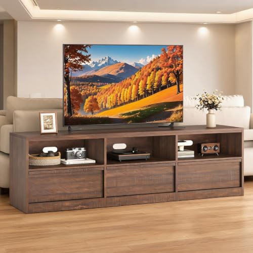 70" Mid-Century Modern TV Stand for 65-75" TVs – Heavy-Duty Entertainment, view 2
