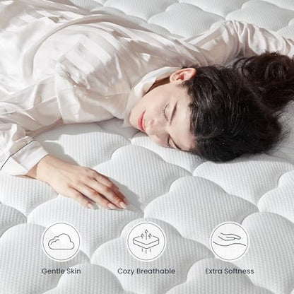 Full Mattress, 12 Inch Gel Memory Foam Sprung Hybrid Mattress, view 5
