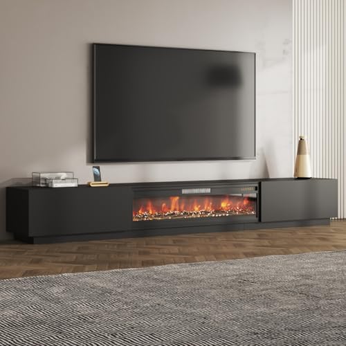 109 Inch Electric Fireplace TV Stand for 100+ Inch TV, view 2
