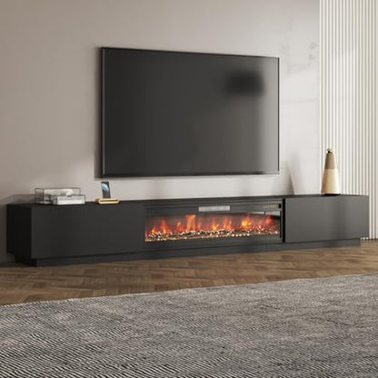 109 Inch Electric Fireplace TV Stand for 100+ Inch TV, view 2