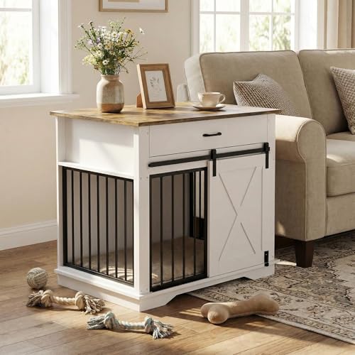 38" Farmhouse Dog Crate Furniture, view 2