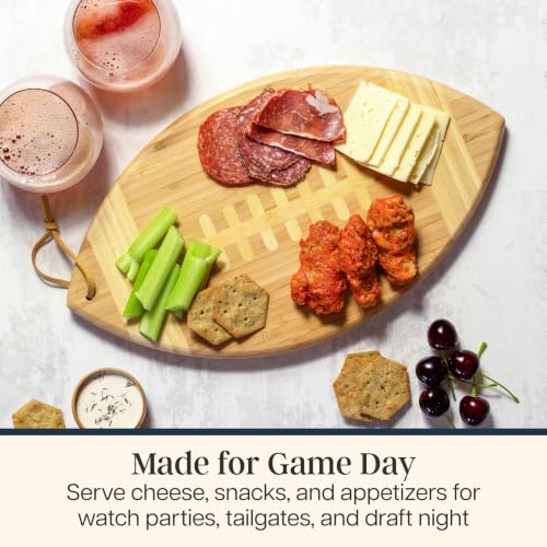 Football Shaped Cutting Board and Charcuterie Board, view 5