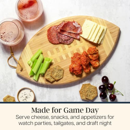Football Shaped Cutting Board and Charcuterie Board, view 5