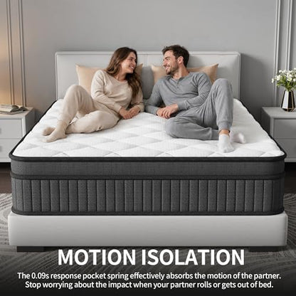 Full Size Mattress 12 Inch Hybrid Mattress in a Box, view 8