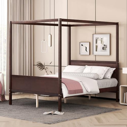 GDFStudio Queen Size Canopy Bed Frame, view 3