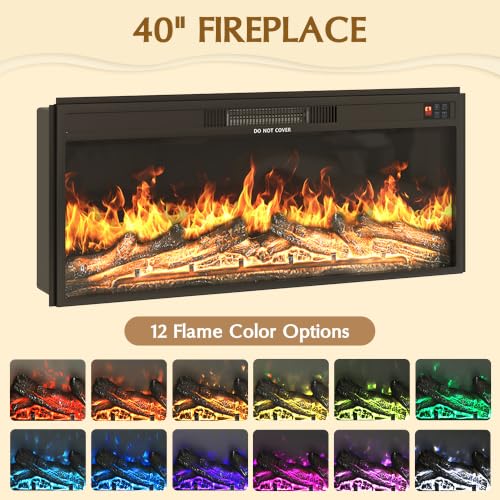 85.6" Fireplace TV Stand for TV Up to 90", view 5