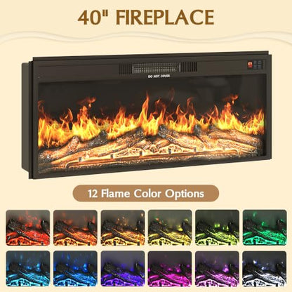 85.6" Fireplace TV Stand for TV Up to 90", view 5