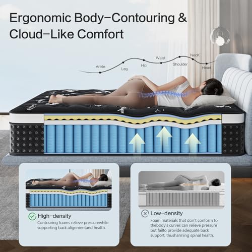 Full Mattress, 12 Inch Full Size Mattress in a Box, view 4