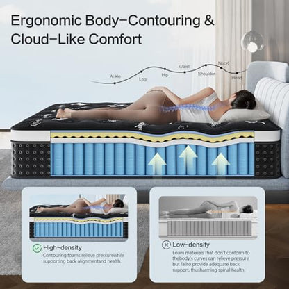 Full Mattress, 12 Inch Full Size Mattress in a Box, view 4