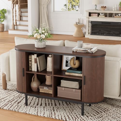 Console Table with Sliding Tambour Doors, view 7
