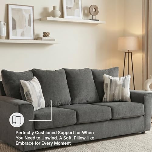 Signature Design by Ashley Stairatt Casual Sofa with Flared Arms, Gray