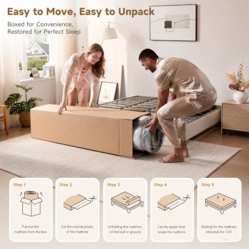 Cool Hybrid Mattress, Gel Memory Foam & Independent Pocket Springs, view 6