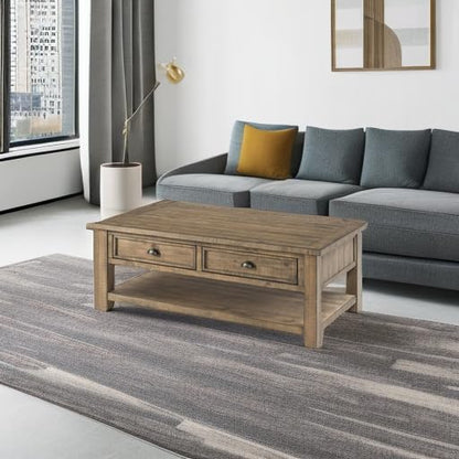 Martin Svensson Home Monterey Solid Wood Coffee Table, Reclaimed Natural