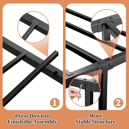 Metal Platform Twin Size Bed Frames, view 6