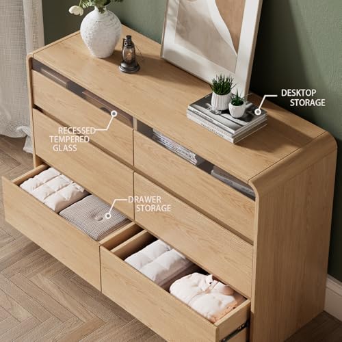 47.2" Dresser with 6 Drawer, view 5