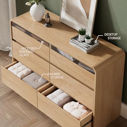 47.2" Dresser with 6 Drawer, view 5