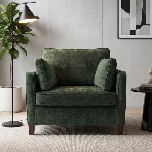 Luxury Oversized Accent Reading Chair for Living Room, 41", Green Chenille, view 4