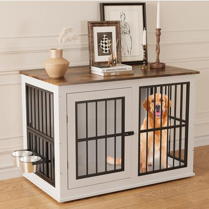 40 Inch Wooden Dog Crate Furniture, Heavy Duty, view 8