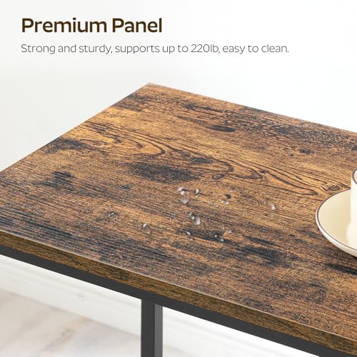 70.8" Long Bar Table, Counter Bar Height Table, High Top Table, Rectangular Hightop Bar Pub, for Kitchen, Living Room, Entryway, Rustic Brown and Black BT08BR
