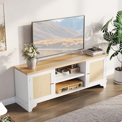 Rattan TV Stand for 65 in TV, view 5