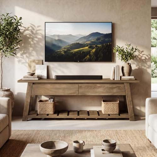 63" Farmhouse TV Stand with 2 Storage Drawers for 65-Inch TV, view 5