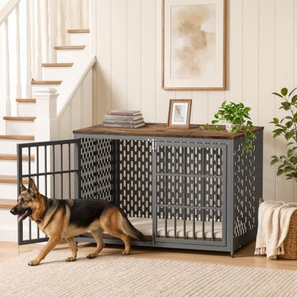 Indestructible 48 Inch Dog Crate Chew Proof Indoor Kennel, 4 Strong Locks, view 7