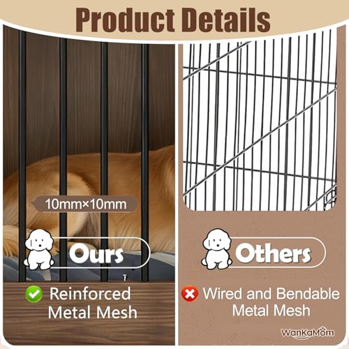 Large Dog Cage Furniture, Multi-Functional Indoor Dog Kennel, view 5