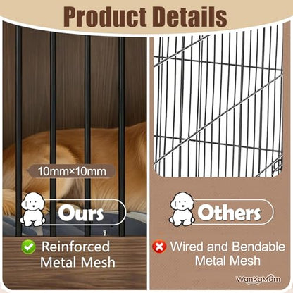 Large Dog Cage Furniture, Multi-Functional Indoor Dog Kennel, view 5