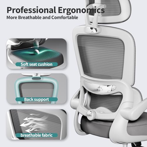 Office Chair Ergonomic Desk Chair - Gaming Chair with Lumbar Support, view 5