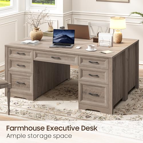 Farmhouse Executive Desk, view 6