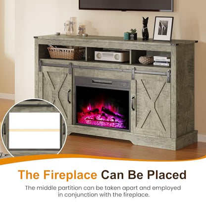 Farmhouse TV Stand for 65+ Inch TV, view 7