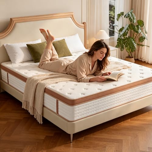 Belhome Full Mattress, 10 Inch Hybrid Mattress in a Box, view 3