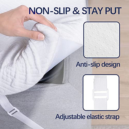 3 Inch Gel Memory Foam Mattress Topper Twin XL Size High Density Cooling Pad, view 5