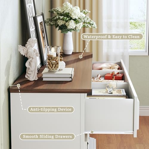 Farmhouse 9 Drawer Dresser for Bedroom, view 7