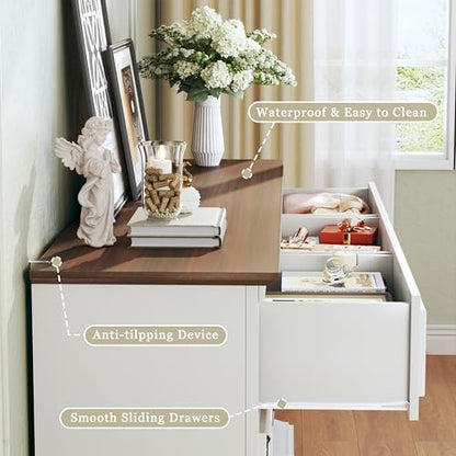 Farmhouse 9 Drawer Dresser for Bedroom, view 7