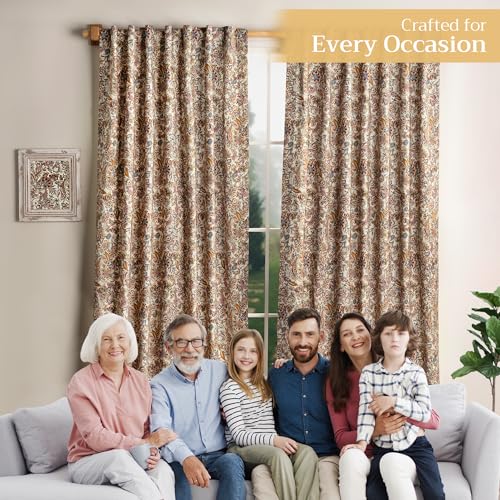 Curtains for Living Room 100% Cotton 50"x124" (Pack of 1)