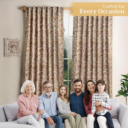 Curtains for Living Room 100% Cotton 50"x124" (Pack of 1)