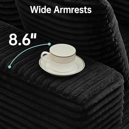 Boneless Couch Chaise Lounge Chair, 54" Oversized Cloud Sofa with Deep Seat, view 6