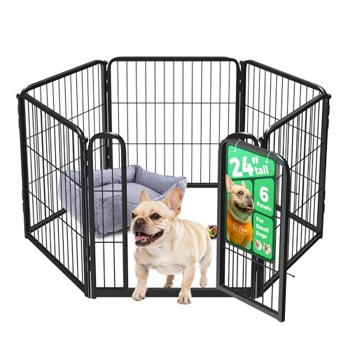 Homeplus Indoor Dog Playpen, 24" H, 6 Panels, for Puppies & Small Dogs, view 2
