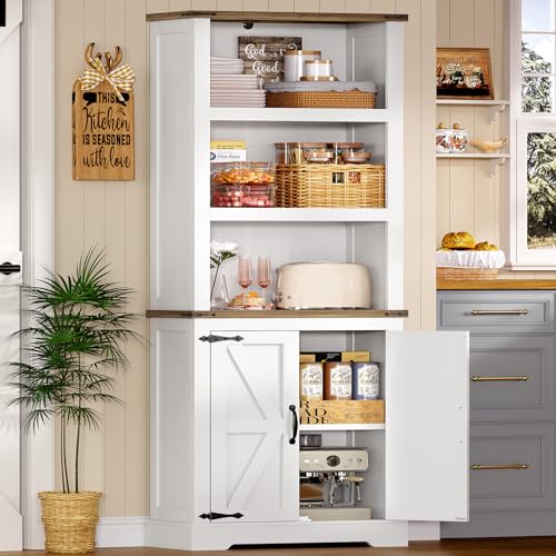 70.9in Tall Storage Cabinet with Adjustable Shelves, view 4