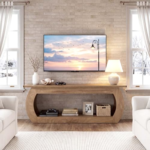 TV Stand for 65 Inch, Wooden Entertainment Center with Storage, view 6