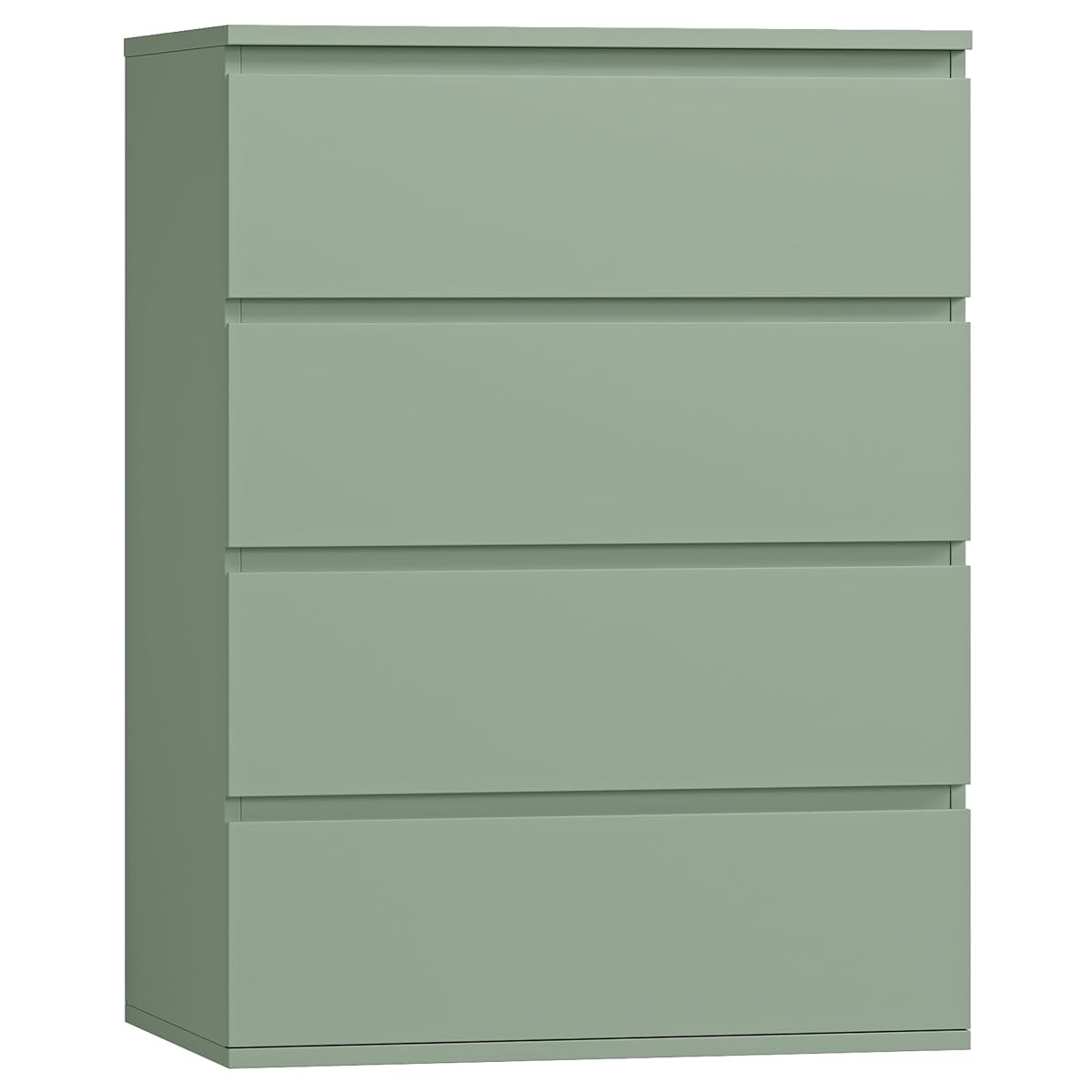 4 Drawer Dresser, Green Dresser Modern Storage Chest of Drawers 23.6L x 15.7W x 31.5H in, Storage Cabinet with 4 Drawers for Home Office, Green