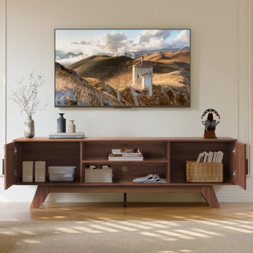 59.5" Fluted TV Stands for 65 Inch TV, Mid Century Modern, view 6