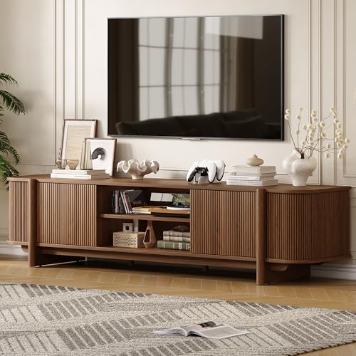 70" Mid Century TV Stand for TVs up to 80 Inch, view 2