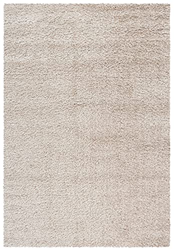 SAFAVIEH California Shag Collection Area Rug - 6'7" x 9'6", Beige, Non-Shedding & Easy to Clean, Ultra Plush Thick Pile, Ideal for Living Room, Bedroom, Dining Space (SG151-1313)