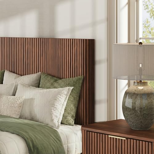 Fluted King Size Platform Bed Frame with Lift up Storage, view 7