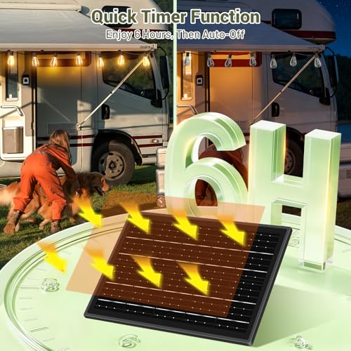 200FT Solar String Lights Outdoor Waterproof 72+2 LED Bulbs, view 6